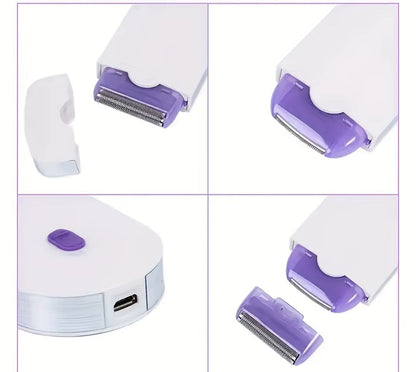 ÉPILATEUR ÉLECTRIQUE À LUMIÈRE BLEUE – LA BEAUTÉ SANS DOULEUR, LA DOUCEUR SANS RISQUE