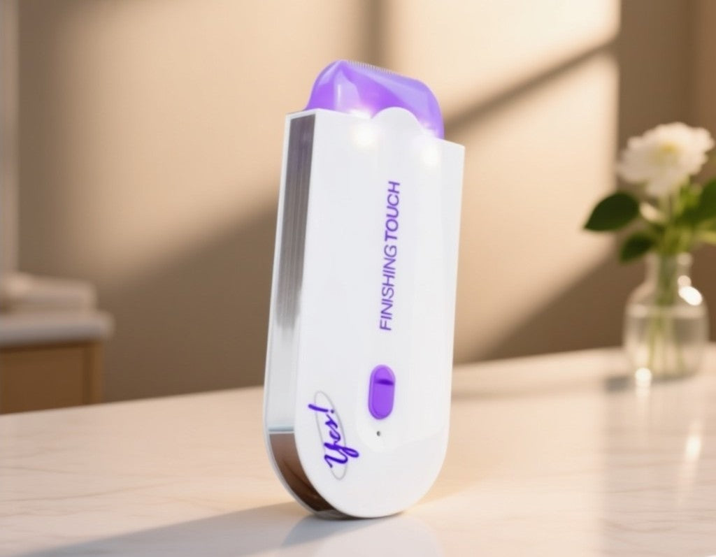 ÉPILATEUR ÉLECTRIQUE À LUMIÈRE BLEUE – LA BEAUTÉ SANS DOULEUR, LA DOUCEUR SANS RISQUE